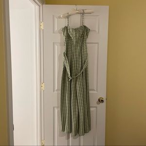 FREE PEOPLE GINGHAM JUMPSUIT